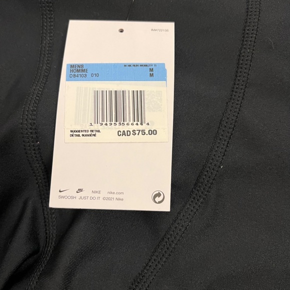 Nike men’s mobility run tight - Picture 4 of 10